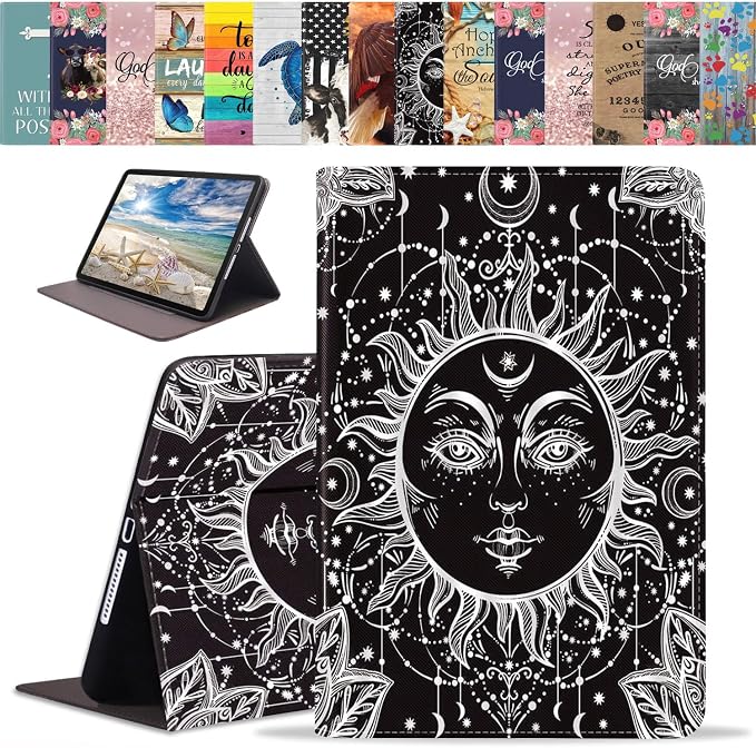 Celestial Sun & Moon Boho Mystic Tribal Drawing