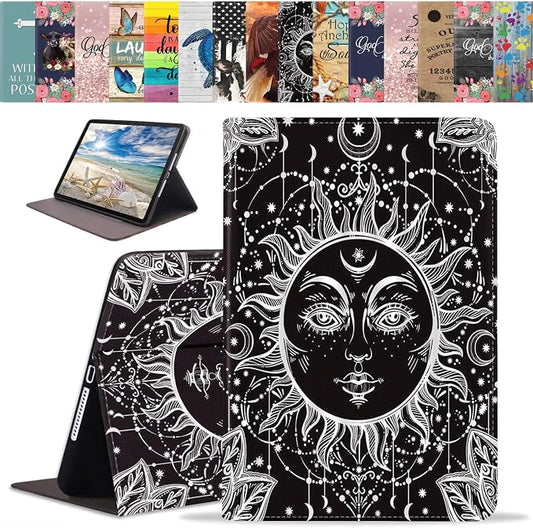 Celestial Sun & Moon Boho Mystic Tribal Drawing