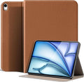 for iPad Air 13 Inch Case M4/M3/M2 (2026/2025/2024) Leather Protective Shockproof Smart Cover Adjustable Stand - Auto Wake/Sleep and Multiple View AnglesBrown
