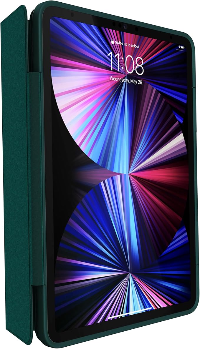 OtterBox - Symmetry Series 360 Elite Case for 11 iPad Pro 1st/2nd/3rd/4th/5th/6th Gen - Scratch-Resistant Tablet Case with Folio and Apple Pencil Holder (Ivy League Dark Green)