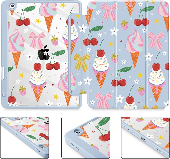 Ice Cream-Bows-Blue