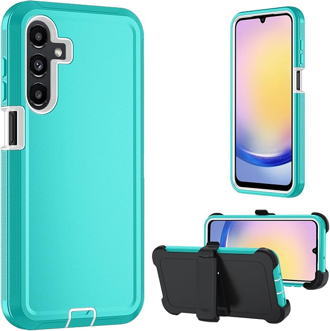 with Belt Clip-Teal/White