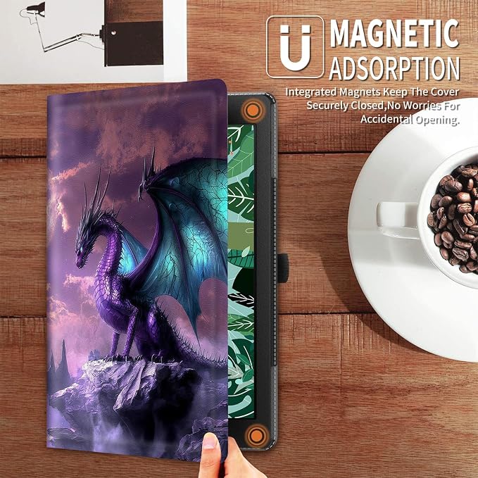 Purple Dragon with Blue Wings