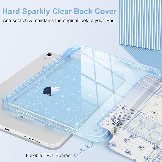 Blue Patchwork Floral