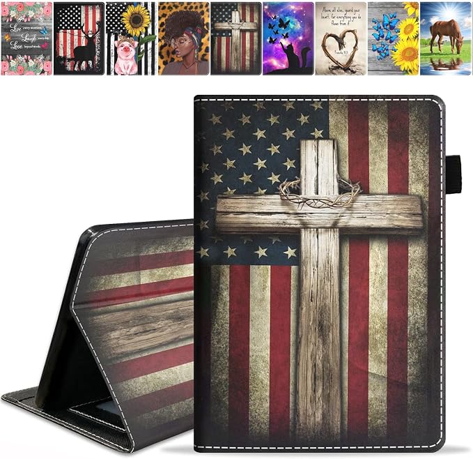 American Flag and Cross