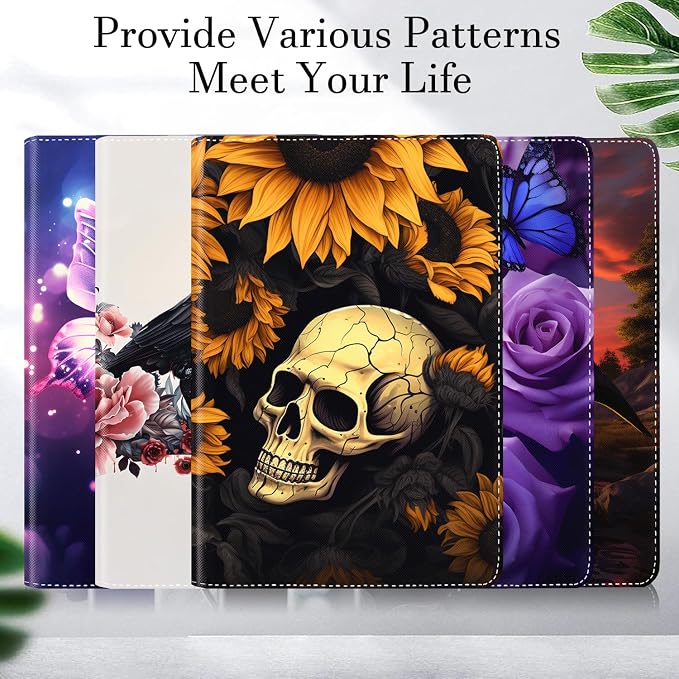 Sunflower and Skulls Pattern