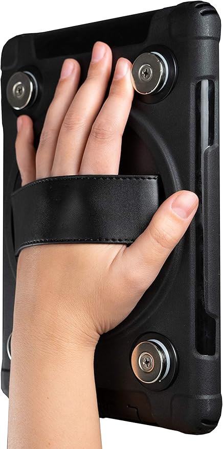 Splash-Proof iPad Case - CTA Magnetic Splash-Proof Case with Impact Shielding and Metal Mounting Plates for iPad Air2 iPad 5th &amp 6th Gen and iPad Pro 9.7 Black (PAD-MSPC9)