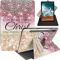 FUYOCWE Case for Samsung Galaxy Tab S8 Plus/S7 FE 5G Tablet Case360 Degree Rotating Swivel Stand Flip Smart Cover Case for Galaxy Tab S7 FE/S8 Plus/S7 Plus 12.4''-I can do All Things Through Christ