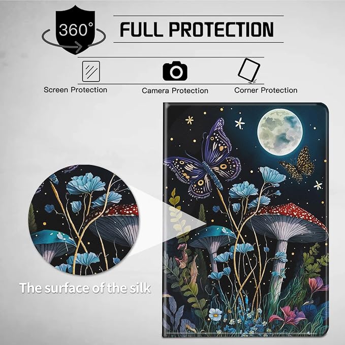Mushroom Butterfly Moon