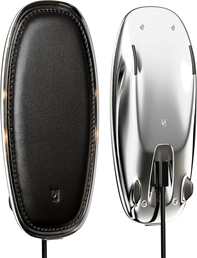 Lunar Artefacts Wireless Charger Lunar Black Shadow Chrome Plated Brass