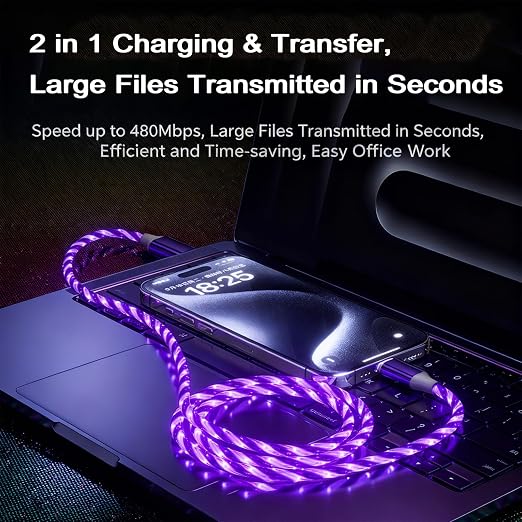 USB A TO C Starry Purple