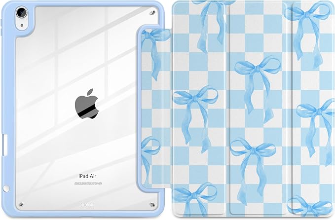 Blue&White Checkers&Bows