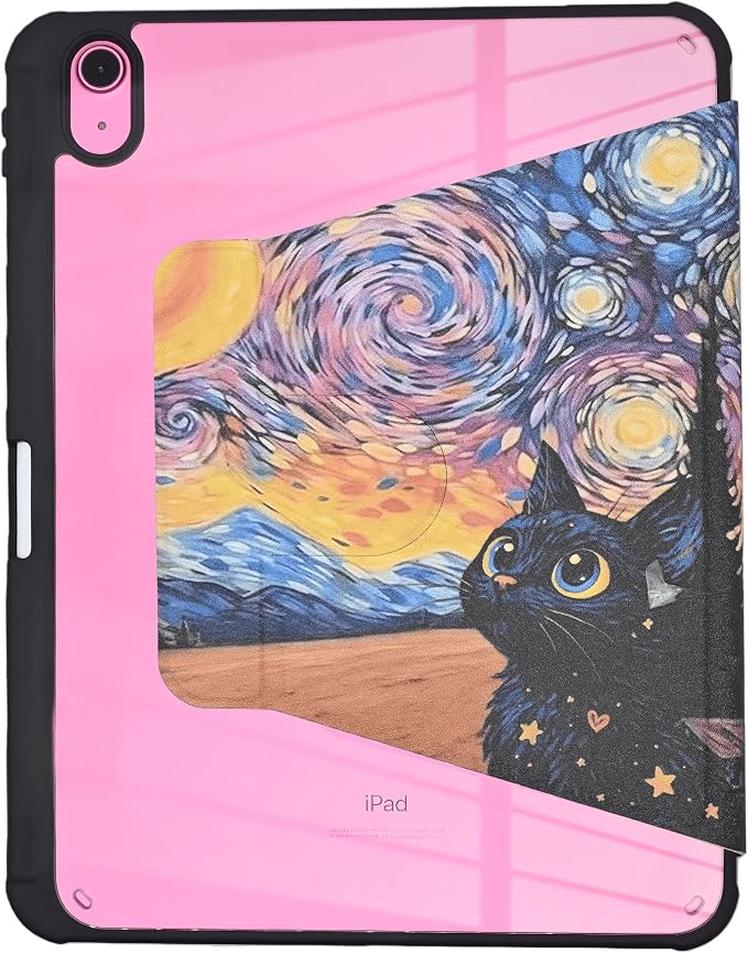 Starry Sky with Cute Cat