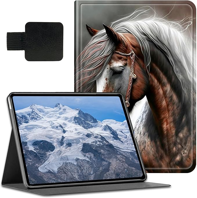 for Fire Max 11 Tablet (13th Generation 2023 Release) Case with Pen Holder &amp Auto Wake/Sleepd Shockproof Stand Protective Cover for Fire Max 11 2023 TabletHorse