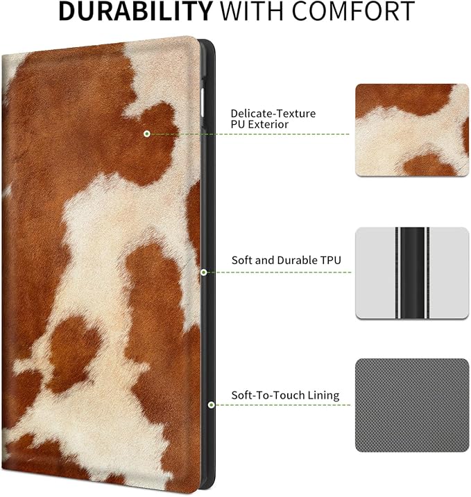 Cow Hide Animal Print Brown