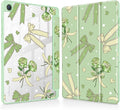 Tuiklol for Samsung Galaxy Tab A9+ Tablet 11” / A9+ Plus 2024 2023Buit-in S-Pen Holder with Clear Protective Cover Transparent Back Shell Auto Wake/Sleep Samsung Tab A9 Plus CoverBow &amp Rose Gree