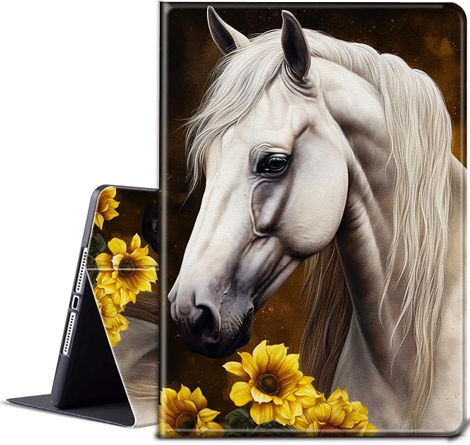 Sunflowers White Horse