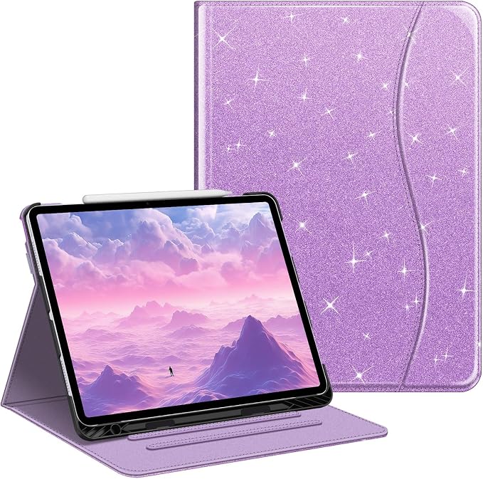 glittering purple