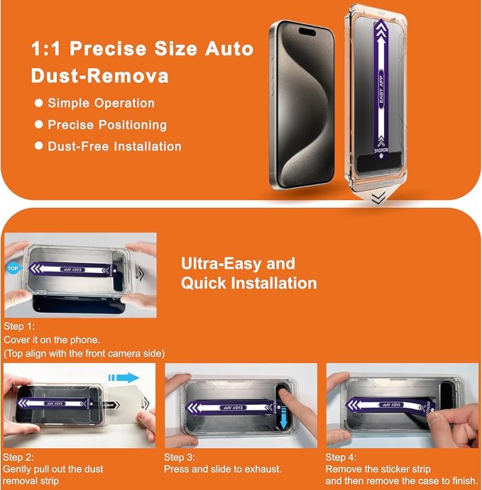 2-Pack Matte Privacy Screen Protector for iPhone 15 Pro MaxAnti-Glare &amp Anti-SpyAnti-FingerprintSmooth as SilkEasy Installation Military-Grade 9H Hardness