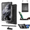 Waterproof Case for iPad Air 11 Inch M2 (2024) / M3 (2025) Full-Body Protective Cover with Built-in Screen Protector 6.6FT Waterproof Shockproof Pencil &amp Keyboard Compatible – Black