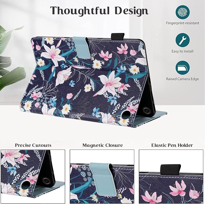 A3 Navy Blue Lily