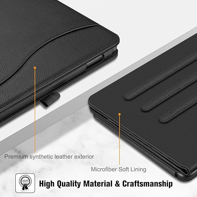 Fintie Case for All-New Amazon Fire HD 10 Tablet (13th/11th Generation 2023/2021 Release) - Multi-Angle Stand Cover with Pocket Auto Wake/Sleep Black