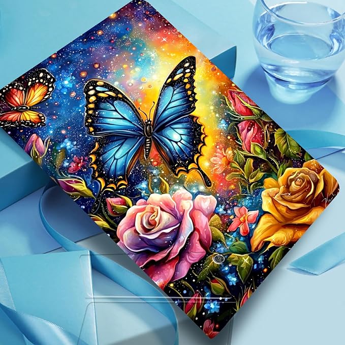 Colorful Roses And Butterfliy