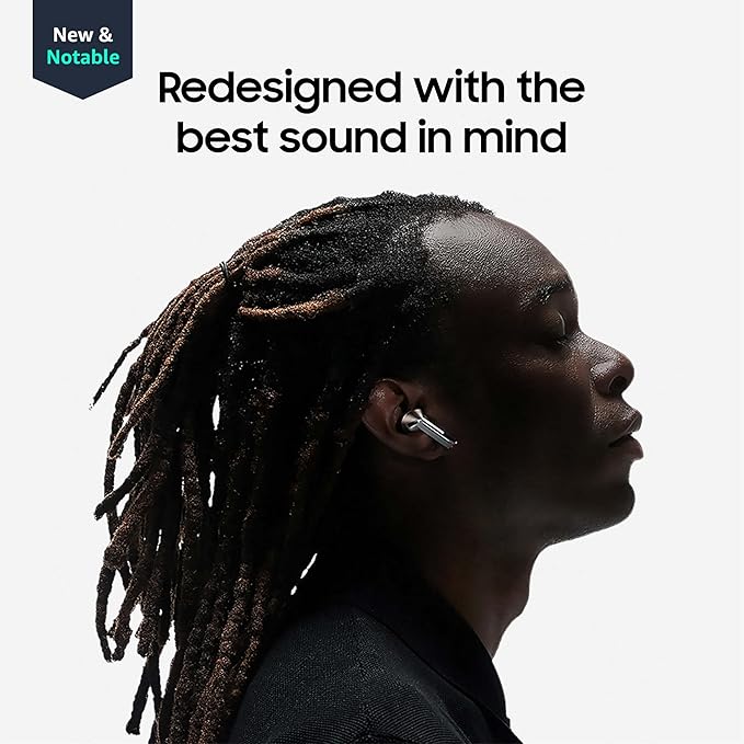Samsung Galaxy Buds 3 Pro AI True Wireless Bluetooth Earbuds Noise Cancelling Sound Optimization Redesigned Comfort Fit White [US Version Amazon Exclusive 2Yr Warranty]