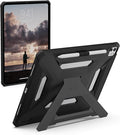 URBAN ARMOR GEAR UAG Designed for iPad Pro 13 8th/7th Gen 2024-2025 M5/M4 Case A3360 A3361 A3362 - Rugged Protective Cover with Kickstand and Pencil Holder Scout Plus Black