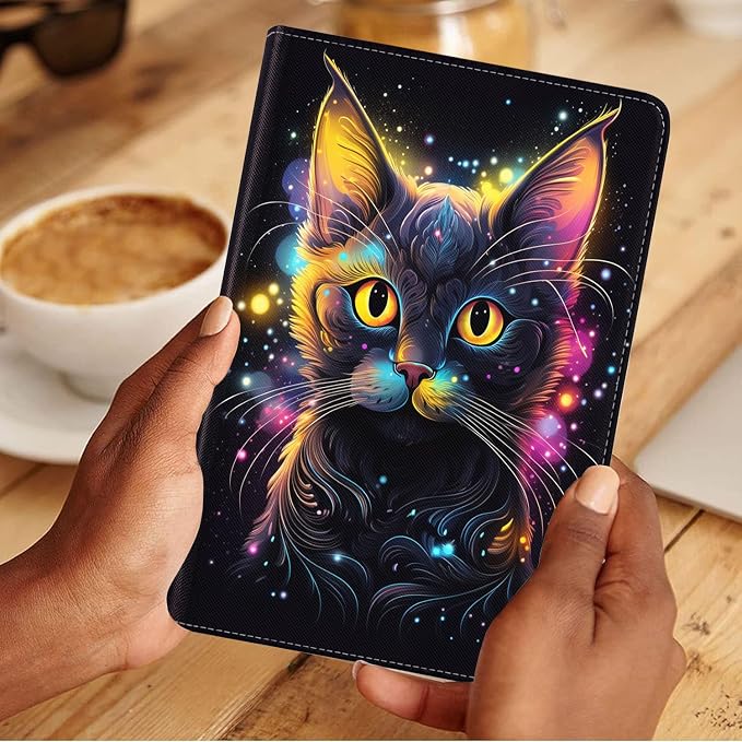 Glitter Black Cat Face