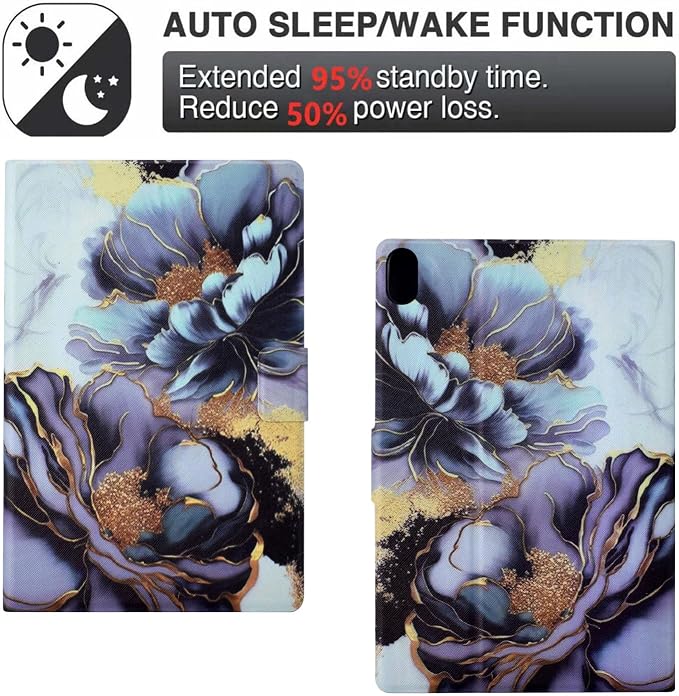 01# Blue Gold Peony Flower