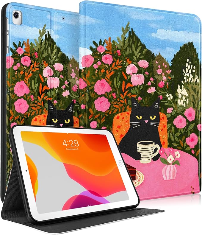 Black Cat and Floral