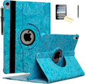 Case for iPad A16 11-inch (11th Gen 2025) for 2022 iPad 10th Generation 10.9 inch Rotating Stand Smart Magnetic Cover for Model A3354 A3355 A3356 A2696 A2757 A2777 (Embossed Flower)
