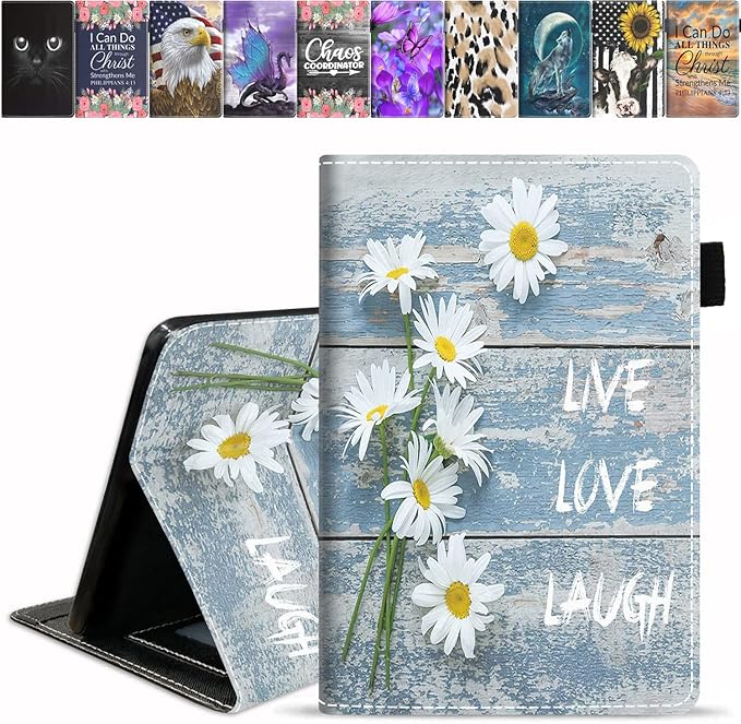 Dreamy Daisy Vintage Wood Board Live Love Laugh