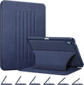 Fintie Magnetic Stand Case for iPad (A16) 11th Generation 11 Inch (2025) iPad 10th Generation 10.9 Inch (2022) - Multiple Angles Shockproof Rugged Soft TPU Cover with Pencil Holder Navy