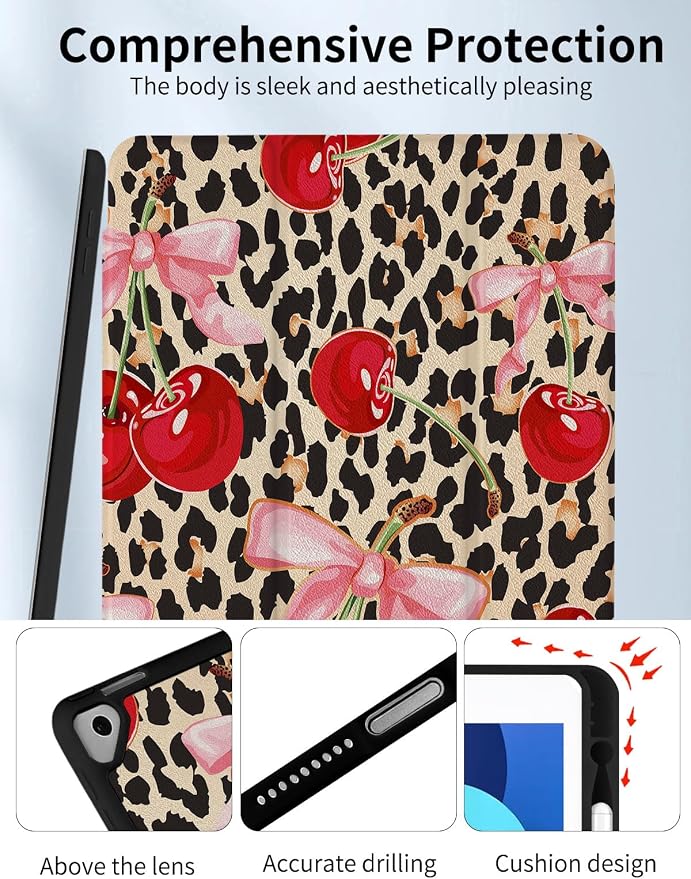 Leopard Pink Bow Cherry
