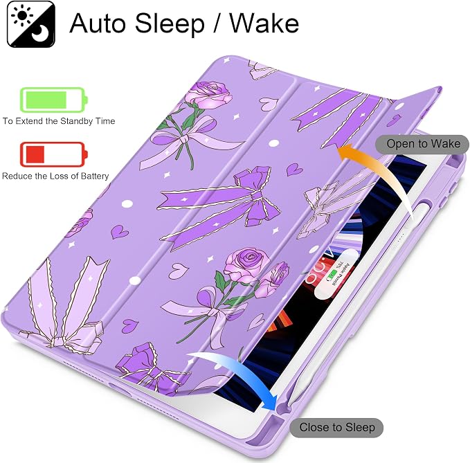 Bow & Rose Purple