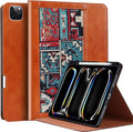 Case for iPad Pro 13 Inch M5 2025/M4 2024 with Stylus HolderProtective Shockproof Premium Leather Smart Folio Cover with Adjustable Stand Auto Sleep/WakeAnti-slip Anti Fingerprint/SlipBrown