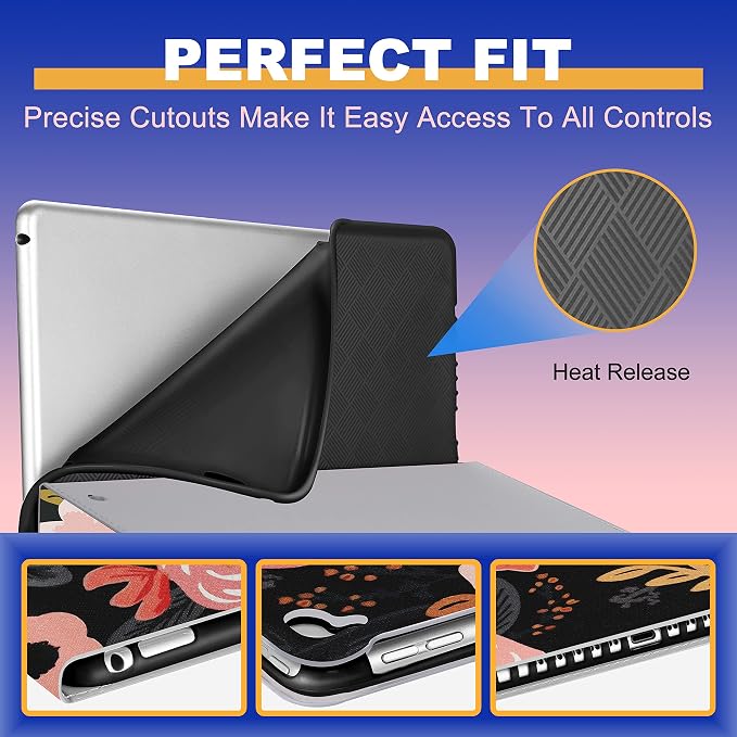 2-for iPad 9.7 inch-Multi Flower