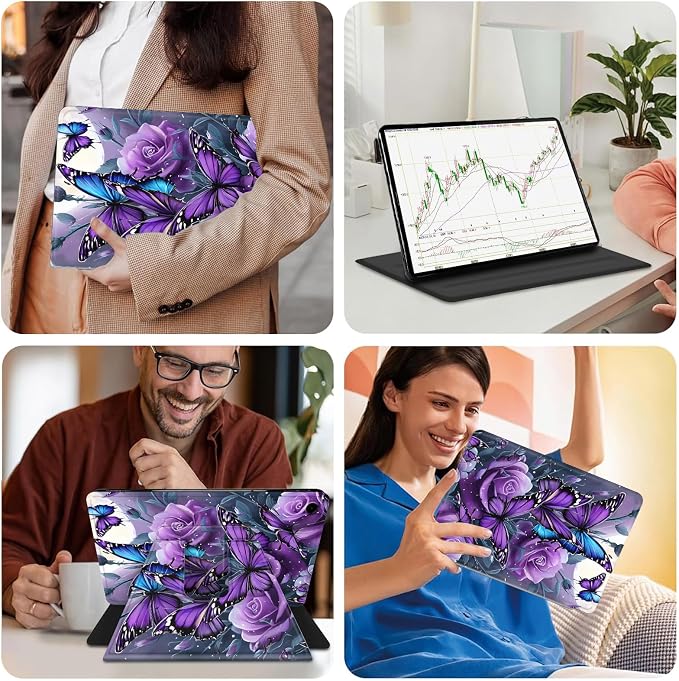 Purple Rose Butterflies