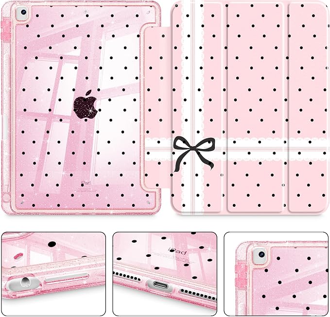 Bow Polka Dot-Pink