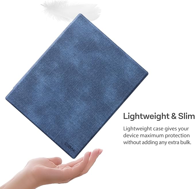 CoBak Case for Remarkable 2 Paper Tablet - Lightweight and Hard Back Shell Protective Book Folio Cover with Built-in Pen Holder - for 10.3 2020 Released (Blue)
