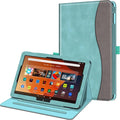 Fintie Case for All-New Amazon Fire HD 10 Tablet (13th/11th Generation 2023/2021 Release) - Multi-Angle Stand Cover with Pocket Auto Wake/Sleep Turquoise | 13th/11th Generation 2023/2021 Release w