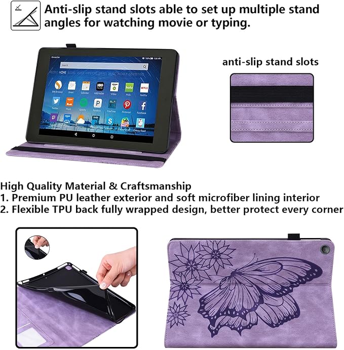 08# Flower Butterfly Purple