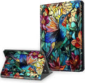 Case for Amazon Fire HD 10 and 10 Plus Tablet (13th/11th Gen 2023/2021 Release) Multi-Angle Viewing Leather Smart Stand Back Cover with Auto Sleep Wake Gorgeous Hummingbird