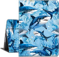 Case for Kindle Paperwhite 12th Generation 7 &amp Kindle ColorSoft Signature Edition PU Leather Protective Cover with Auto Sleep/Wake for Kindle Paperwhite 2024 – Sharks