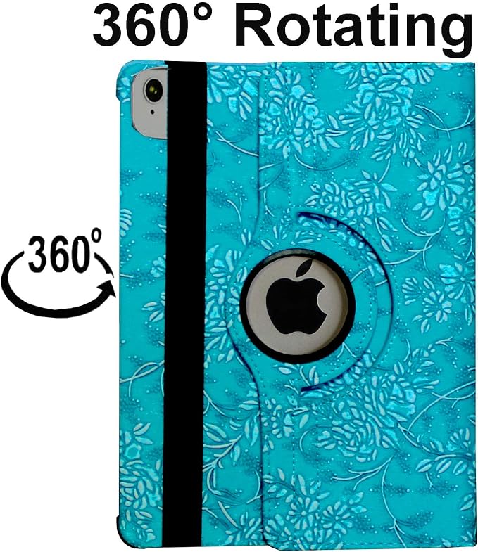 Embossed Blue Flower