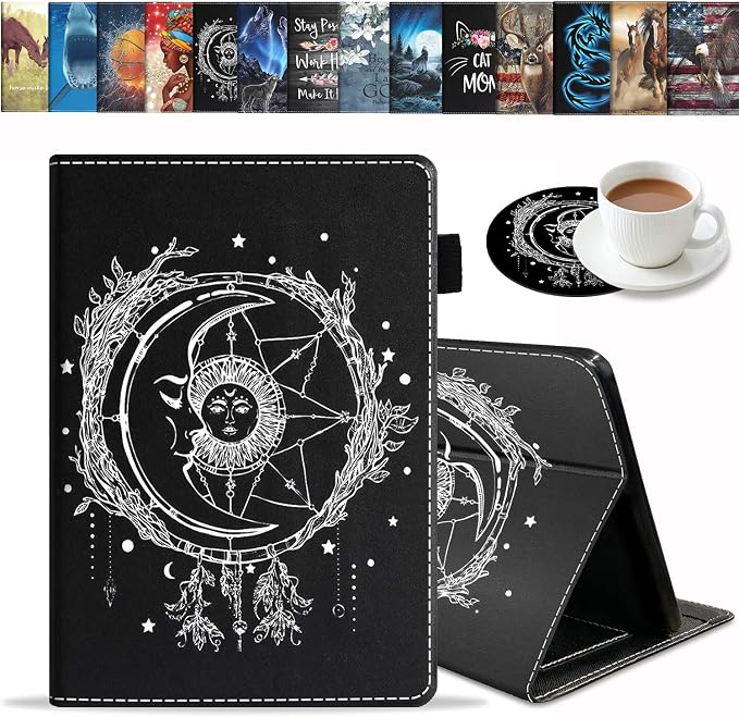 Celestial Theme Sun with Crescent Moon
