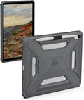 URBAN ARMOR GEAR UAG Designed for iPad A16 Case Fits 11 11th Gen 2025 10.9 10th Gen 2022 (A3354 A3355) Scout LT - Secure Grip Kids Family Friendly Military Grade Drop Protection Cover Ash