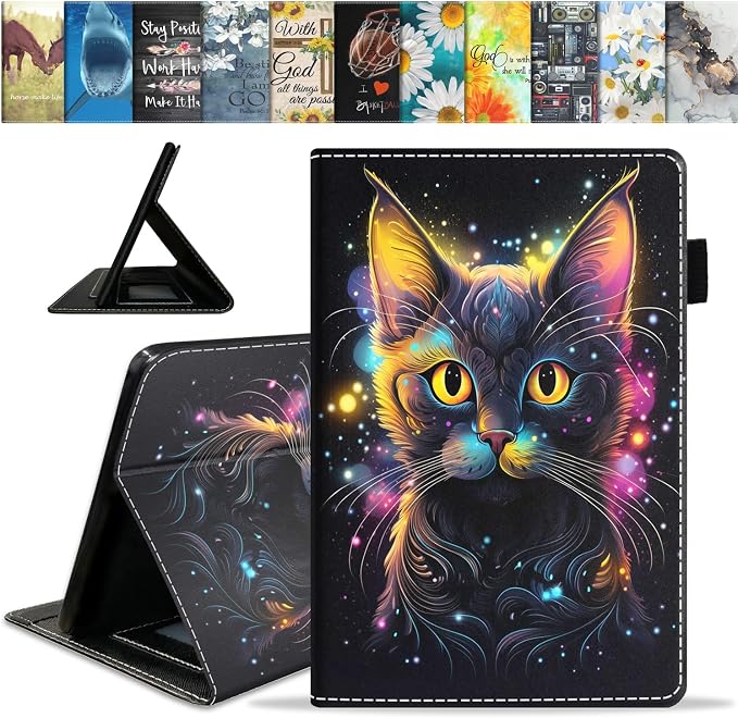 Glitter Black Cat Face